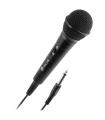NGS Singer Fire Microfono - Boton On/Off - Jack de 6.3mm - Cable de 3m - Color Negro