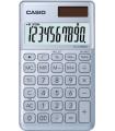 Casio SL-1000SC Calculadora de Bolsillo - Pantalla Extragrande de 10 Digitos - Alimentacion Solar y Pilas - Color Azul