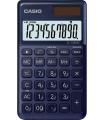 Casio SL-1000SC Calculadora de Bolsillo - Pantalla Extragrande de 10 Digitos - Alimentacion Solar y Pilas - Color Azul Oscuro