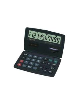 Casio SL-210TE Calculadora de Bolsillo Tipo Concha - Pantalla 10 Digitos - Funcion Conversor de Euros - Color Gris Oscuro