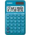 Casio SL-310UC Calculadora de Bolsillo - Calculo de Impuestos - Pantalla LCD de 10 Digitos - Solar y Pilas - Color Azul