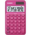 Casio SL-310UC Calculadora de Bolsillo - Calculo de Impuestos - Pantalla LCD de 10 Digitos - Solar y Pilas - Color Rojo