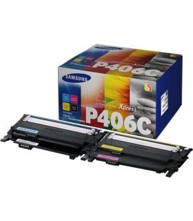 Samsung CLP360/CLX3305 Pack de 4 Cartuchos de Toner Originales - CLT-P406C/SU375A