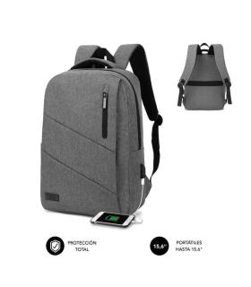 Subblim Mochila City - para Portatiles de hasta 15,6" - Resistente al Agua - Diseño Actual y Practico - Correas Ajustables - Col