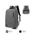 Subblim Mochila City - para Portatiles de hasta 15,6" - Resistente al Agua - Diseño Actual y Practico - Correas Ajustables - Col
