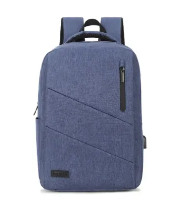 Subblim Mochila para portátil City Backpack - 15,6" - Compartimento acolchado - Resistente al agua - Puerto USB - Color Azul