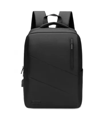 Subblim Mochila para Portátil City Backpack 15,6" - Compartimento acolchado - Resistente al agua - Puerto USB - Color Negro