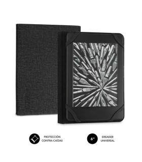 Subblim Funda Ereader 6" Resistente - Interior Aterciopelado - Plegado Comodo - Sujecion sin Daños - Color Negro