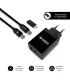Subblim Cargador doméstico de 2 puertos - 25W - Carga rápida PD 3.0/2.0/Quick Charge 3.0 4.0 2.0 - Cable USB C reversible - Colo
