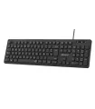 Subblim Teclado Business Slim Silencioso con Cable USB - Diseño Ergonomico y Teclas Planas de Bajo Perfil - Resistente a Derrame