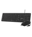 Subblim Combo Business Slim Silencioso con Cable USB - Teclado y Raton - Teclas Ergonomicas de Bajo Perfil - Resistente a Derram