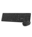 Subblim Combo Business Slim Silencioso Inalambrico 2.4G - Teclado y Raton Ergonomicos - Conexion Plug & Play - Resistente a Derr