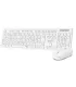 Subblim Combo Business Slim - Teclado y ratón inalámbricos - Ergonomía y silencio - 2.4G - Color Blanco
