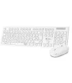 Subblim Combo Business Slim - Teclado y ratón inalámbricos - Ergonomía y silencio - 2.4G - Color Blanco