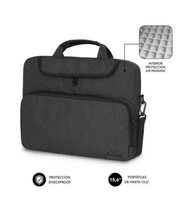 Subblim Maletin para Portatiles de hasta 15.6 Pulgadas - Proteccion Air Padding - Resistente Poliester Oxford - Repelente de Liq