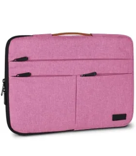 Subblim Funda Air Padding 360 - 380x275x30 mm - Protección 360º - Múltiples bolsillos - Resistente y duradera - Color Rosa