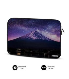 Subblim Funda Neopreno Trendy para Portatil 15.6" - Grosor 3Mm - Resistencia a Golpes - Diseño Mountain - Color Negro