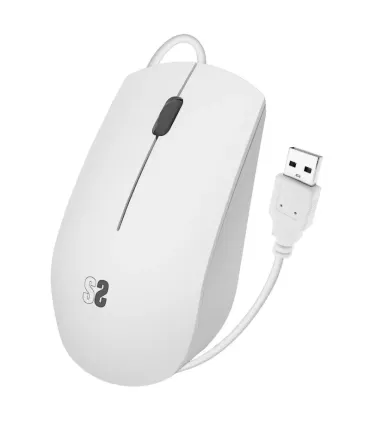 Subblim Ratón óptico Business - Todoterreno - Silent Click - Ergonómico - Libertad con cable - Sencillez y minimalismo - Color..