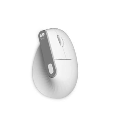 Subblim Nature Vertical Ergo Dual Raton Vertical Bluetooth, USB 2.4Ghz 4000dpi - 5 Botones - Uso Diestro - Color Blanco