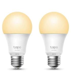 TP-Link Pack de 2 Bombillas Smart Wi-Fi Regulables - Calendario - Control de Voz - Control Remoto - Modo Ausente - 806 lm