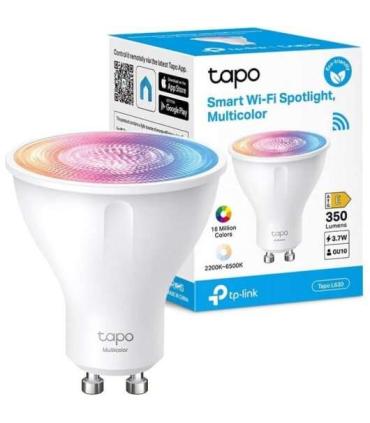 TP-Link Tapo L630 Bombilla Inteligente RGB Wi-Fi Regulable GU10 350lm - Control de Voz - Control Remoto - Ahorro de Energia