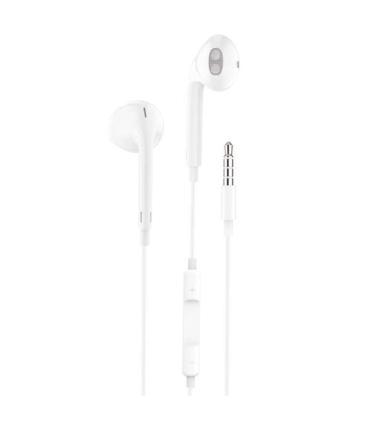 TechOneTech Ear Tech Auriculares Intraurales - Microfono Integrado - Mini Jack 3.5mm - Asistente Voz - Cable de 1.20m