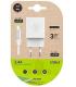 TechOneTech Cargador Doble de Pared + Cable USB-A a Micro-USB 2.4 1m - Recubierto de Nylon Trenzado