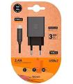 TechOneTech Cargador Doble de Pared + Cable USB-A a USB-C 1m - Recubierto de Nylon Trenzado