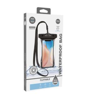 TechOneTech Funda Impermeable para Smartphone hasta 7.5" - Con Colgante - Resistencia IPX8 - Fabricada en TPU