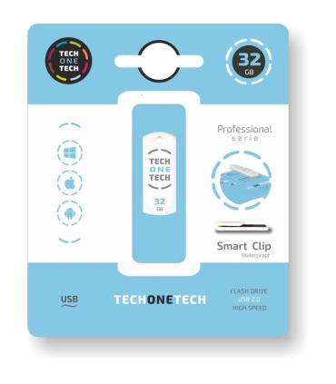 TechOneTech Pro Smart Clip Memoria USB 2.0 32GB (Pendrive