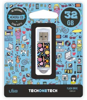 TechOneTech Candy Pop Memoria USB 2.0 32GB (Pendrive