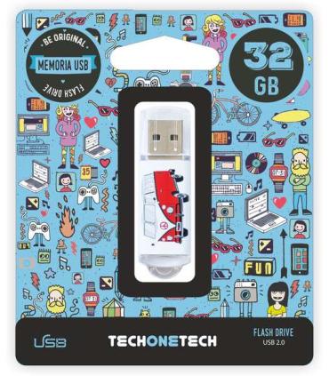 TechOneTech Camper Van Van Memoria USB 2.0 32GB (Pendrive