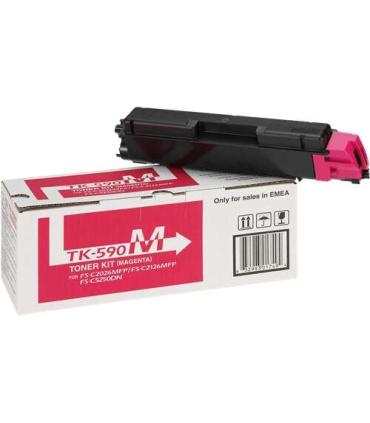 Kyocera TK590 Magenta Cartucho de Toner Original - 1T02KVBNL0/TK590M
