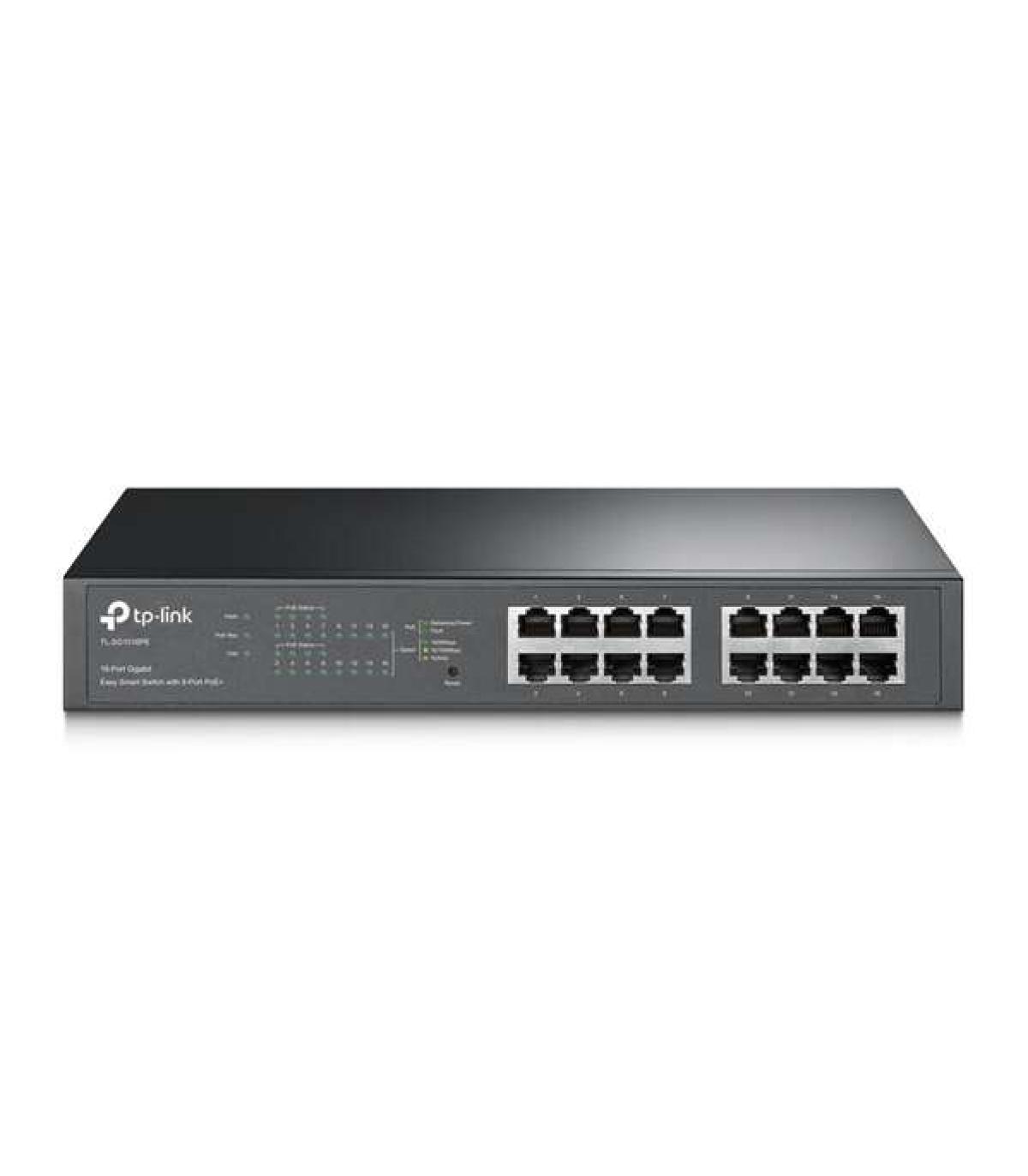 TP-Link Switch Easy Smart - 16 Puertos Gigabit con 8 Puertos PoE