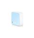 TP-Link Router inalambrico Nano N 300Mbps - 1 EP ETH - 1 EP Micro USB -Antena Interna - Color Blanco/Azul