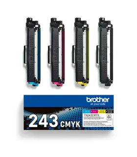 Brother TN243 Pack de 4 Cartuchos de Toner Originales - TN243CMYK