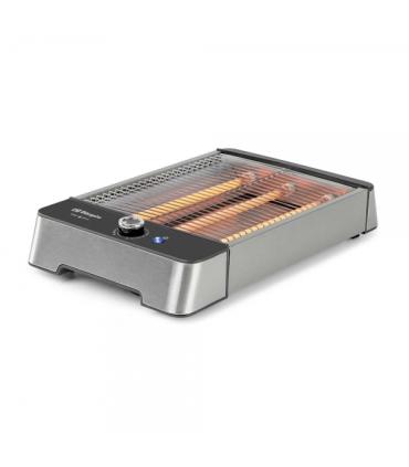 Orbegozo TO 2030 Tostadora Horizontal de Acero Inoxidable 600W - 6 Posiciones de Tueste - Para Cualquier tipo de Pan - Bandeja..