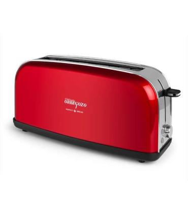 Orbegozo TOV 6200 Tostadora Vintage Ranura Larga - Acero Inoxidable - 6 Niveles de Tostado - Descongelacion y Recalentamiento ..