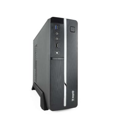 Tooq Caja Micro ATX, Mini ITX Slim - Fuente de Alimentacion 500W - 1x HDD3,5 + 1x SDD2,5 + 1x HDD5.25 - USB-2.0, USB 3.0, Mic ..