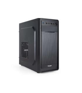Tooq Caja Semitorre ATX/MicroATX/Mini-ITX - Tamaño Disco Soportado 3.5", 2.5" - USB3.0, 2.0, Audio HD - Ventilador 120mm Incluid