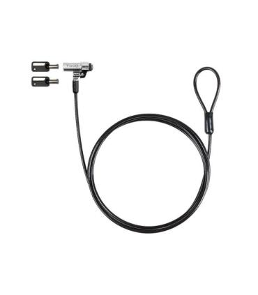 Tooq Cable Seguridad Nano 2.5x6mm Llave Para Portatiles - Color Gris