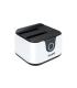Tooq Docking Station USB 3.0 - HDD/SSD 2.5", 3.5" SATA I,II,III - Boton de Clonacion - Copia de Seguridad - Color Blanco/Negro