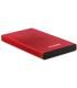 Tooq Carcasa Externa HDD/SDD 2.5" hasta 9,5mm SATA USB 3.0 - Color Rojo