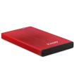 Tooq Carcasa Externa HDD/SDD 2.5" hasta 9,5mm SATA USB 3.0 - Color Rojo