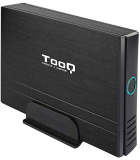 Tooq Carcasa Externa HDD 3.5" SATA/IDE USB 2.0 con Soporte - Color Negro