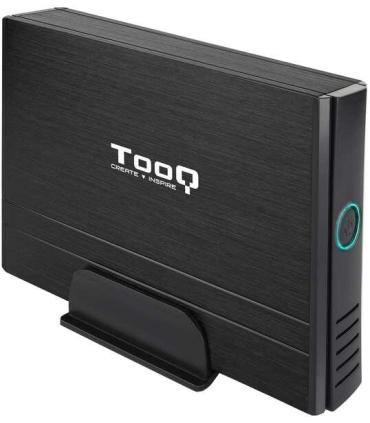 Tooq Carcasa Externa HDD 3.5" SATA/IDE USB 2.0 con Soporte - Color Negro