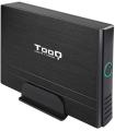 Tooq Carcasa Externa HDD 3.5" SATA/IDE USB 2.0 con Soporte - Color Negro