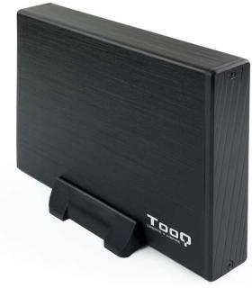 Tooq Carcasa Externa HDD 3.5" SATA USB 3.0 con Soporte - Color Negro