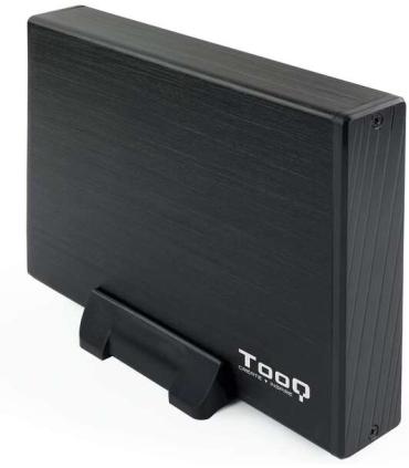 Tooq Carcasa Externa HDD 3.5" SATA USB 3.0 con Soporte - Color Negro