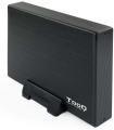 Tooq Carcasa Externa HDD 3.5" SATA USB 3.0 con Soporte - Color Negro